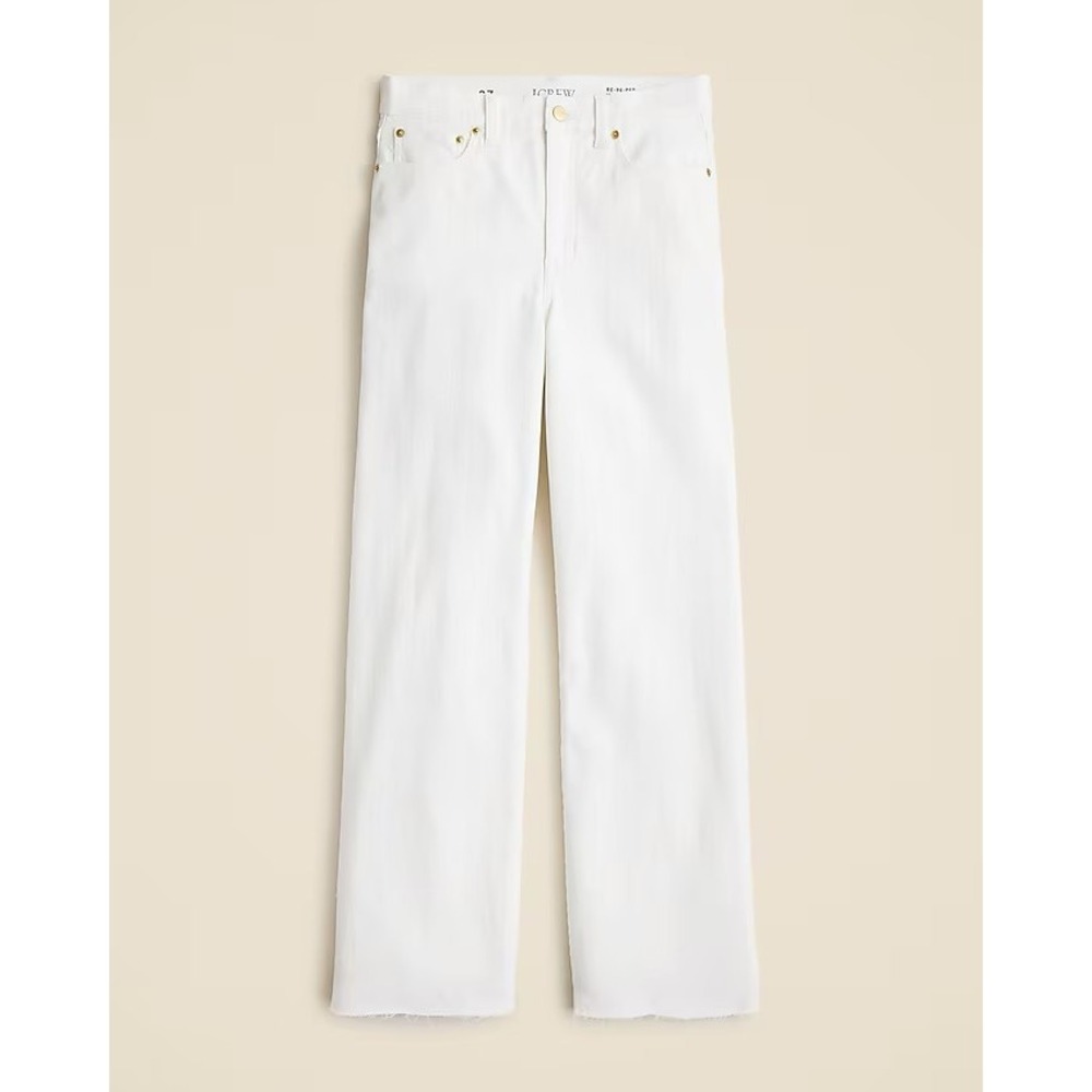J.Crew Tall slim-wide jean 32T White